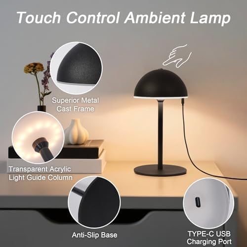 Cordless Table Lamp 5200mAh Rechargeable Lamp