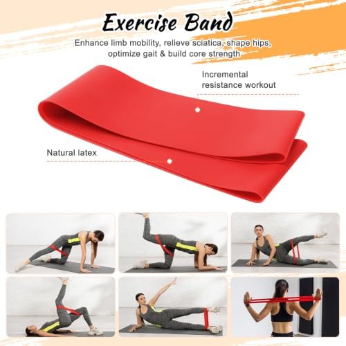 Aucuu 6 in 1 Foam Roller Set Includes Hollow Core Massage Roller, Yoga Stick, Massage Ball, Fitness Stretching Strap, Carrying Bag, Towel, Massage Roller (Orange)