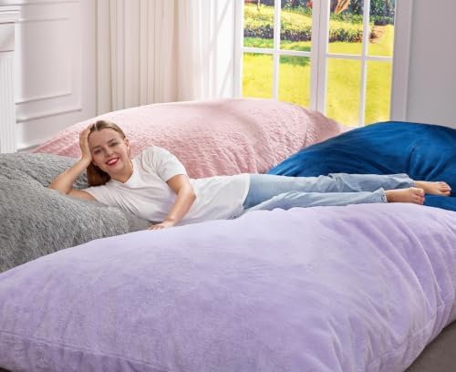 Hobestluk Adult Bean Bag Chair 3 in 1 Convertible Large Bean Bag Sofa