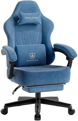 GTPLAYER Gaming Chair, Comfort Computer Office Chair for Adults, Blue New