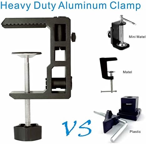 Replacement Heavy Duty C Clamp for 1/2” Base Magnifying Lamp,XINME Desk Lamp,Swing Arm Lamp,Phone Mount,I pad Mount,Tablet Holder,Mic Holder (G2)