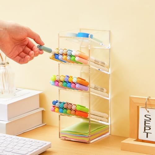 MotiMind Acrylic Pen and Marker Organizer for 50 Markers