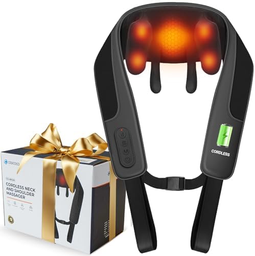CooCoCo FSA Eligible Cordless Neck Massager with Heat