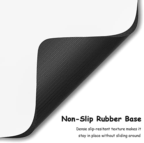 Dapesuom Small Mouse Pad, 5 x 6 Inch Thick Rubber Premium-Textured Non-Slip Portable & Washable Mini Mouse Mat for Women Men Wireless Laptops Keyboard Tray Gaming Work Computer Office Travel, White