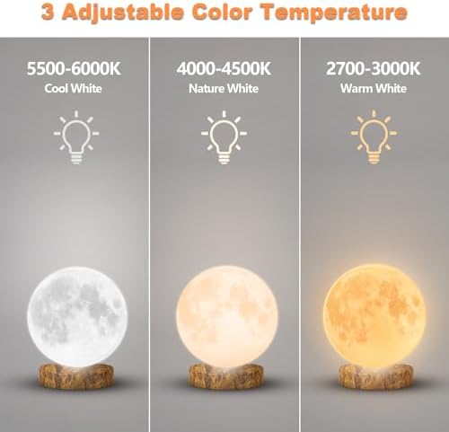 Light Therapy Lamp,10000 Lux Sun Lamp with 3 Color Temperatures,Stepless Brightness,Timer & Memory Function,Happy Sunlight Lamp,Full Spectrum Light for Home and Office-Rustic Brown