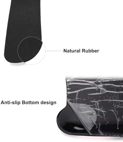 MOSISO Leopard Grain Wrist Rest Support for Mouse Pad&Keyboard Set, Purple