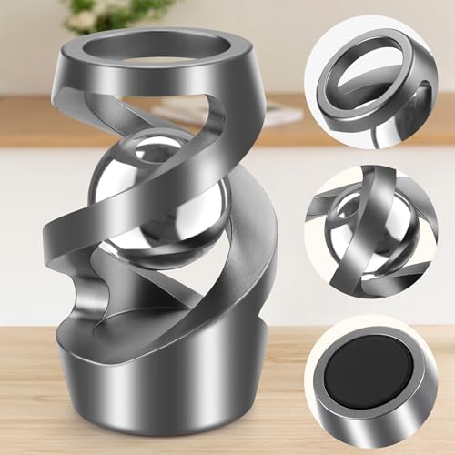 Upgraded Kinetic Spinning Desk Toy, Stress Relief Gadget, Gray