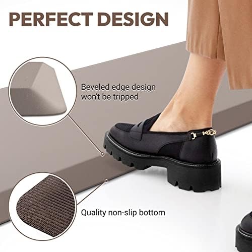 4/5 Inch Thick Kitchen Mat - Cushioned Anti Fatigue Mat for Kitchen Floor