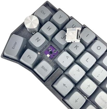 SZRKBD XT64 Split Ergonomic Mechanical Keyboard, Wired 50% 3X6 Layout with Knob, Hot-Swappable, Vial Programmable, RGB Backlit, PBT Keycap (HiFi Switch)