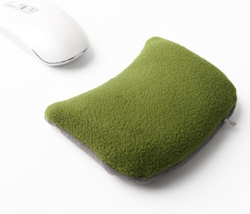 Large Mouse Wrist Rest Bean Bag, Ergonomic Mouse Support Pad Filled Ergo Beads for Computer, Laptop, PC Gaming (Green)