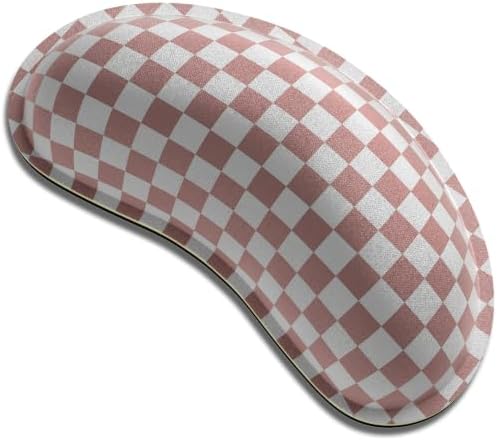 Dapesuom Mouse Wrist Rest, Cute Ergonomic Memory Foam Mouse Wrist for Computer Desk Mats Support, Hand Rest Pad Cushion for Gaming, Office, Laptop, Men, Women, Pain Relief & Easy Typing, Dusty Rose