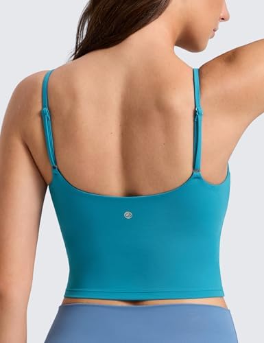 CRZ YOGA Butterlift Scoop Neck Crop Tank Top