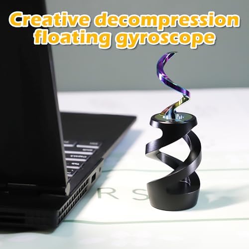 Kinetic Spinning Fidget Toy, ADHD Stress Relief Desk Decor Black