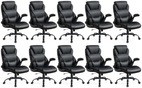 Big and Tall Office Chair, Heavy Duty Ergonomic Office Desk Chair Set of 10