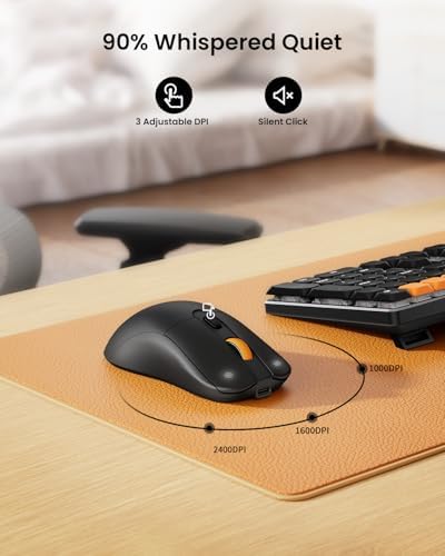 ProtoArc KM310 Wireless Mechanical Keyboard and Mouse, No Backlight