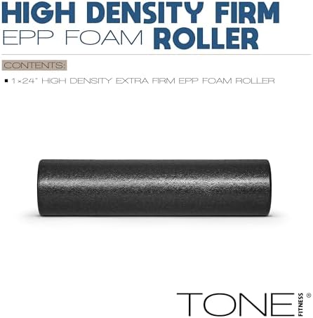 TONE Fitness Firm High-Density Foam Roller for Exercise, Massage & Recovery