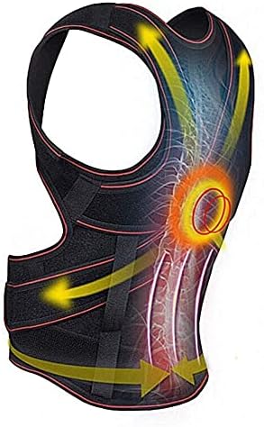 Back Posture Corrector, Male and Female Kyphosis Orthopedic Belt,High and Low Shoulder Invisible Student Orthosis Adjustable Brace (Size : Large)