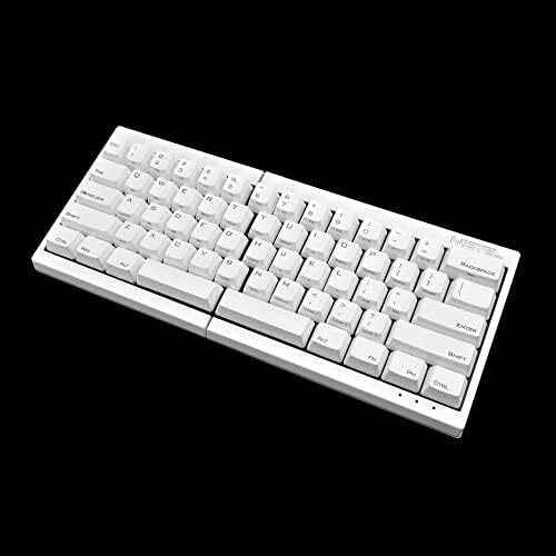 Mistel MD600 Split Mechanical Keyboard with Cherry MX Blue Switch for Windows and Mac (Programable Ergonomic Keyboard, White PBT Keycap/Case, Macro, NKRO, ASIN/US QWERTY)