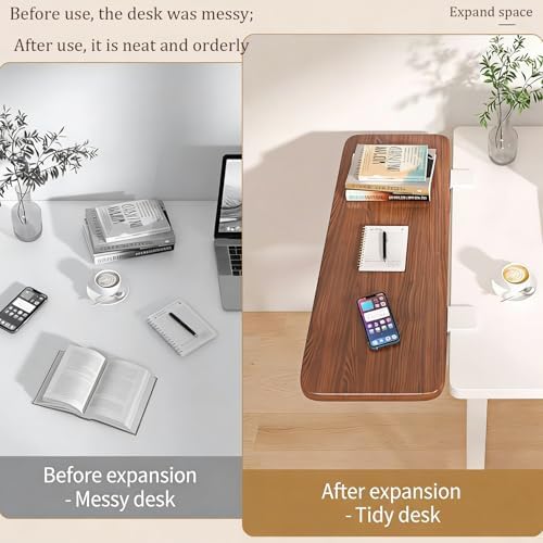 AWSAD Desk Extender Tray, Clamp-On Kitchen Table Extender Extension Baffle, Ergonomic Desk Extender, Countertop Gap Rack Suitable for Home Office Desktop Extension(90x25cm)