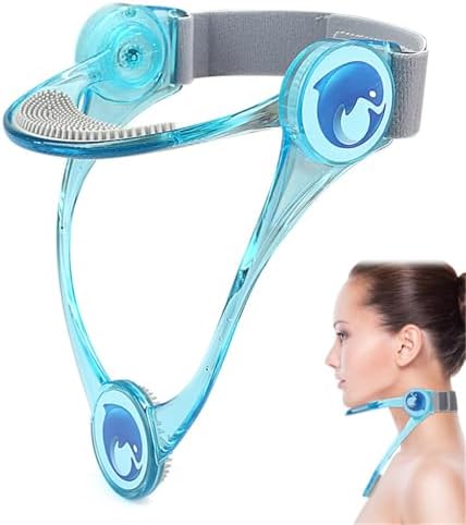 Neck Brace, Neck Collar wtih 360° Adjustable Soft Chin Support, Cervical Collar for Forward Head Posture Correction and Cervical Spine Support, Neck Brace for Neck Pain and Support (Blue)