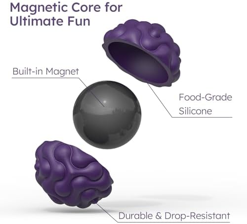 Magnetic Sensory Fidget Balls (8PCS), Weighted Magnet Balls Fidget Toys