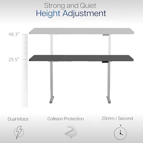 VIVO Black 83 x 30 in Standing Desk, DESK-KIT-E2G84-30B