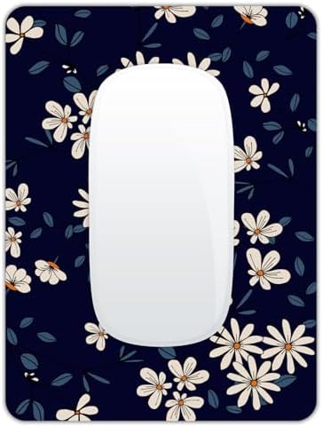 Small Mouse Pad, Mini Mouse Pad 6 X 8 Inch with Non-Slip Rubber Base for Keyboard Tray Laptops Wireless Mouse Home Office Travel, Washable & Portable (Daisy)