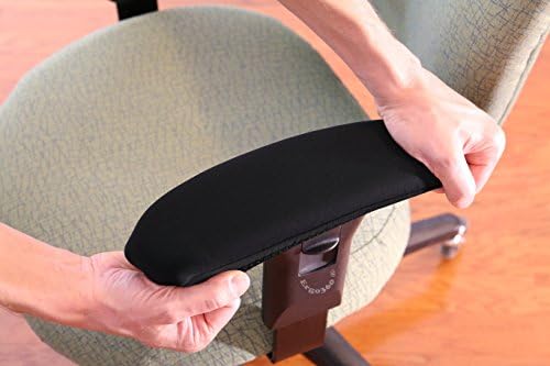 Soft Chair Arm Pad Covers Stretch Over Armrests 10.5" to 13" Long. Restore, Protect, and Cushion Chair Armrests. Complete Set of 2. Simple Installation.