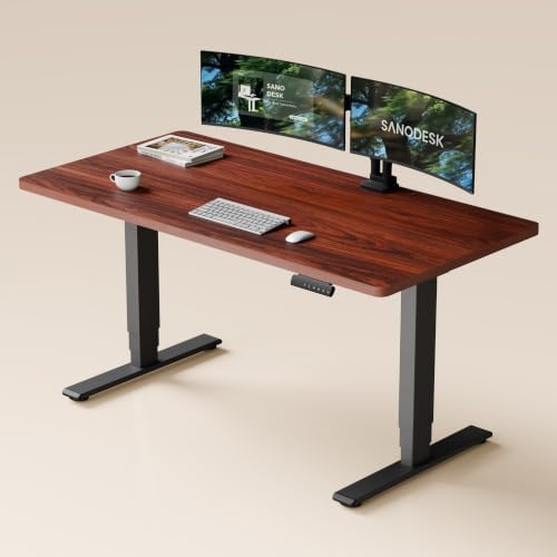 SANODESK Dual Motor Standing Desk 220lbs Height Adjustable Desk