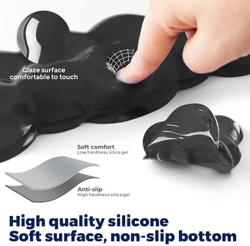 Gel Cloud Keyboard & Mouse Wrist Rest Set - Cloud Keyboard Wrist Rest Pad & Mouse Support for Office Gaming Pad Computer Laptop Ergonomic Comfortable Pain Relief- Cloud Pad Set