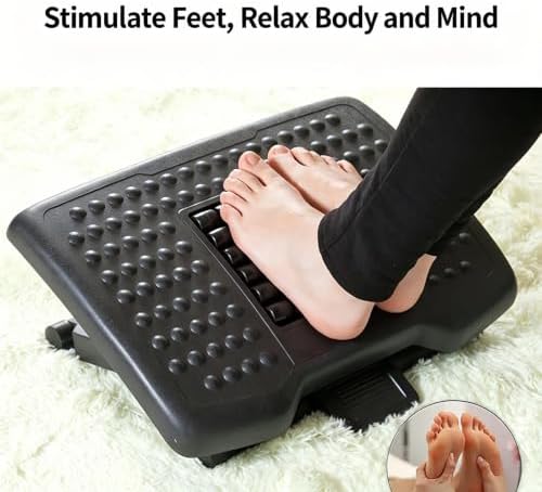 Multi‑Angle Tilting Under‑Desk Foot Unit, Reinforced Heavy‑Duty Base