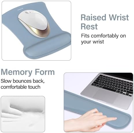 MOSISO Keyboard Mouse Pad Set, Large Gaming Mousepad&Keyboard Wrist Rest