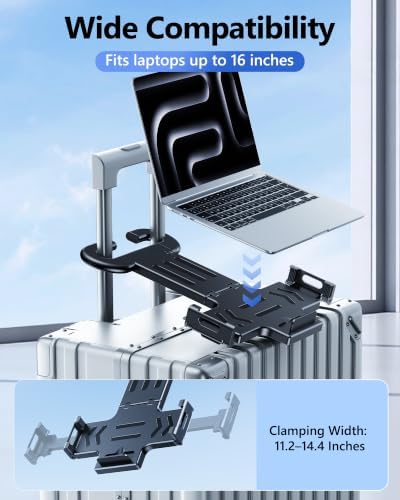 Ergonomic Adjustable Luggage Laptop Stand - 6 Angle Adjustment