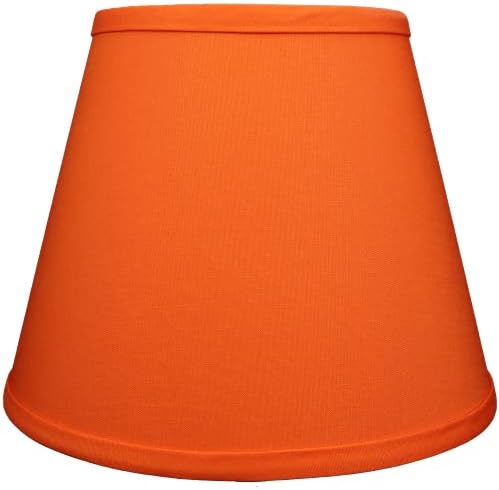 FenchelShades.com Lampshade 6" Top Diameter x 10" Bottom Diameter x 8" Slant Height 6x10x8" with Spider Attachment Diameter 0.4 Inch for Lamps with a Harp (Carrot)