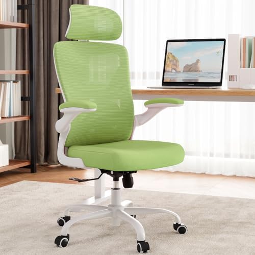 Ergonomic Office Chair: Mesh Desk Chair Comfy with Headrest& Lumbar Support