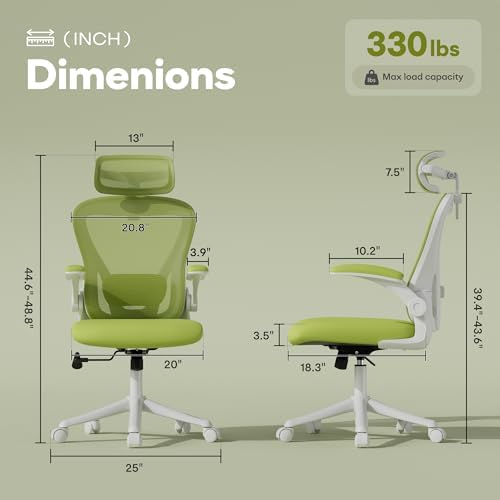 SeekFancy Ergonomic Office Chair with Memory Foam, Computer Desk Chair
