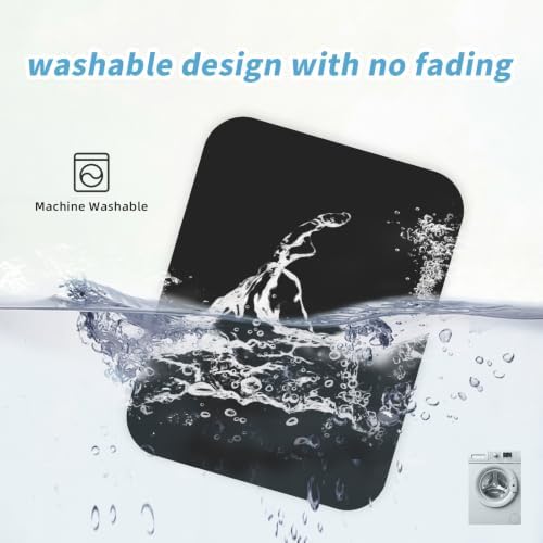 Small Mouse pad, with Edge-Sewn Design, extends Service Life by Twice, occupying the Optimal Size for the Mouse and Wrist Position. (Black)