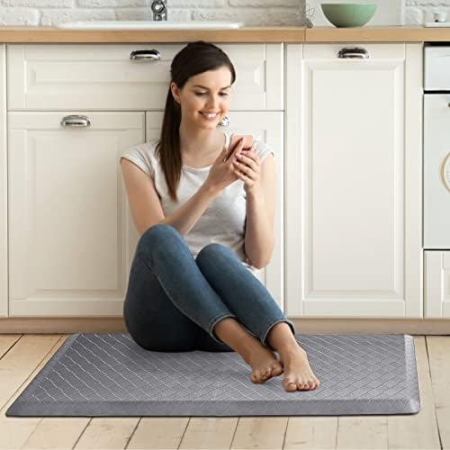HappyTrends Kitchen Floor Mat - 4/5 Inch Thick Anti-Fatigue Kitchen Rug