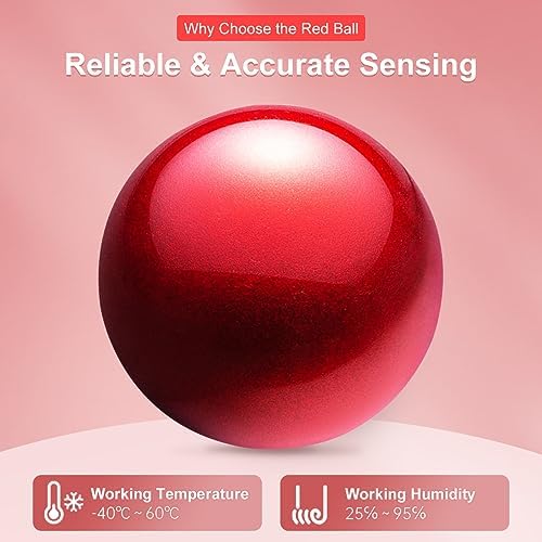 SANWA Trackball 44mm/1.73in, Replacement Ball for GMAWBTTB138N/GMATB137, ELECOM DEFT PRO, and Other Compatible Trackball Mouse, Glossy Red