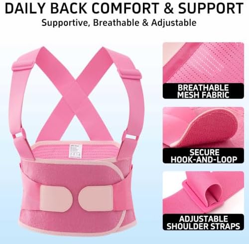 Work Back Brace for Men and Women Posture Corrector Lower Back Support