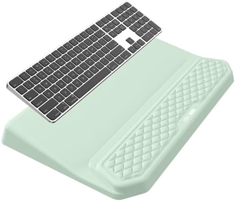 2-in-1 Ergonomic Keyboard Stand with Wrist Rest, Light Green
