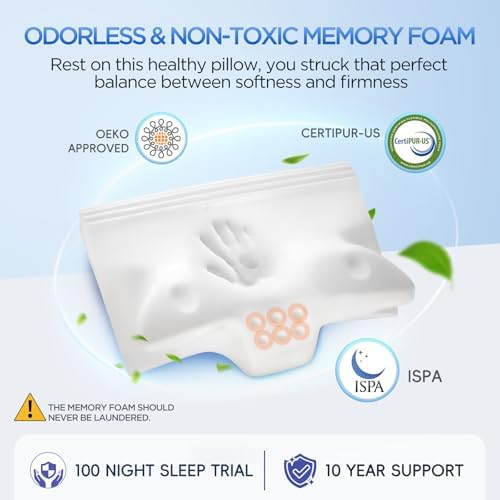 Ergonomic Cervical Neck Pillow for Neck Pain Relief