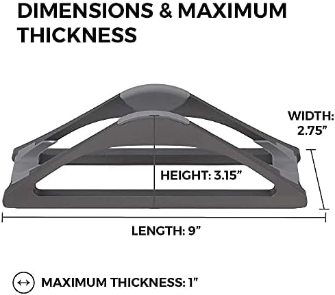 HumanCentric Vertical Laptop Stand for Desks Space Grey, MacBook Adjustable
