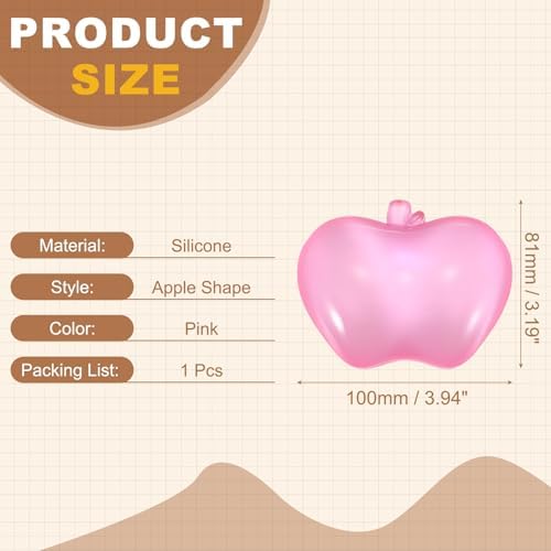 PATIKIL Gel Wrist Rest, Wrist Support for Mouse Apple Shape Ergonomic Mouse Pad Soft Silicone Support Comfortable Cushion for Computer Gaming Office Home, Pink