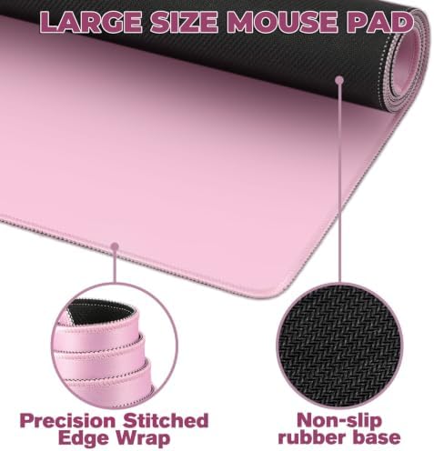 Mouse Pad Gaming - Desk Mat for Keyboard and Mouse - Large Mouse Pads for Desk, Gaming Mousepad with Non-Slip Base, Desks Pad (31.5" X 11.8") for Game, Office and Home