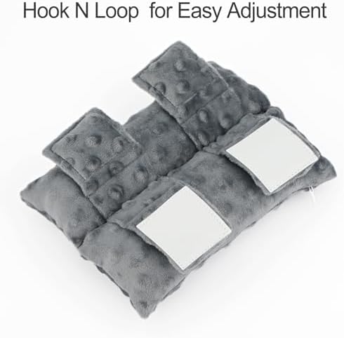 Neck Pad Strap Cushion Pillow for Arm Sling Comfort Shoulder Support Pad Rotator Cuff Replacemet Surgery Elbow Brace Carry Padded Cover Broken Wrist Hand Injury Cast, Minky Dot Dark Gray