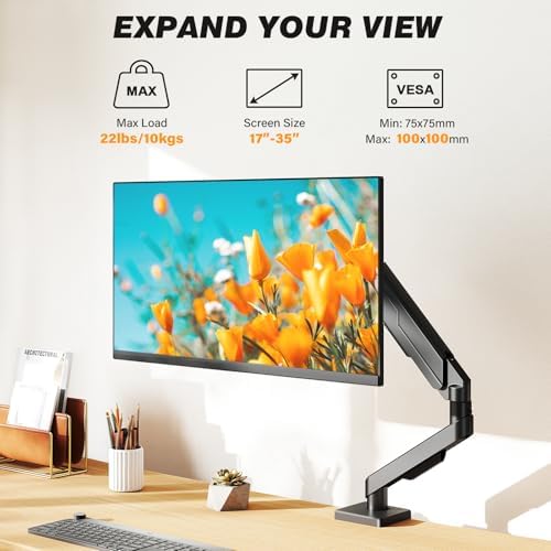 5Rcom Single Monitor Arm for 13-35 Inch Computer Screens