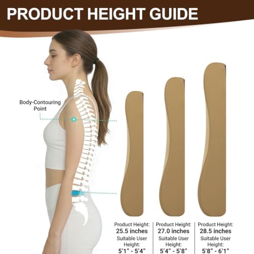 2-in-1 Neck Pillow Lumbar Support Pillow for Recliner Couch & Nursery Glider Chairs- High-Resilient Foam Cushion Ergonomic Back Support for Comfort in Rocking, Feeding, Nursing Brown L