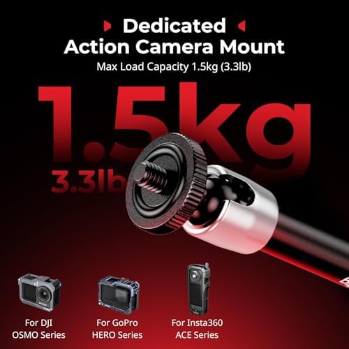 SMALLRIG Magic Arm with Super Clamp for Action Cameras, with 2-Pong Adapter