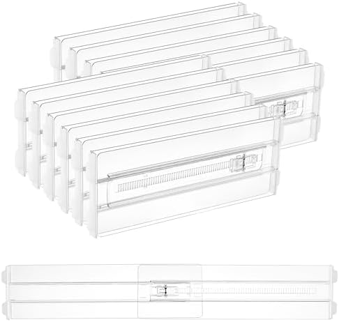 Vtopmart 4" High Drawer Dividers for Clothes, 13"-22" Adjustable, 12 pack